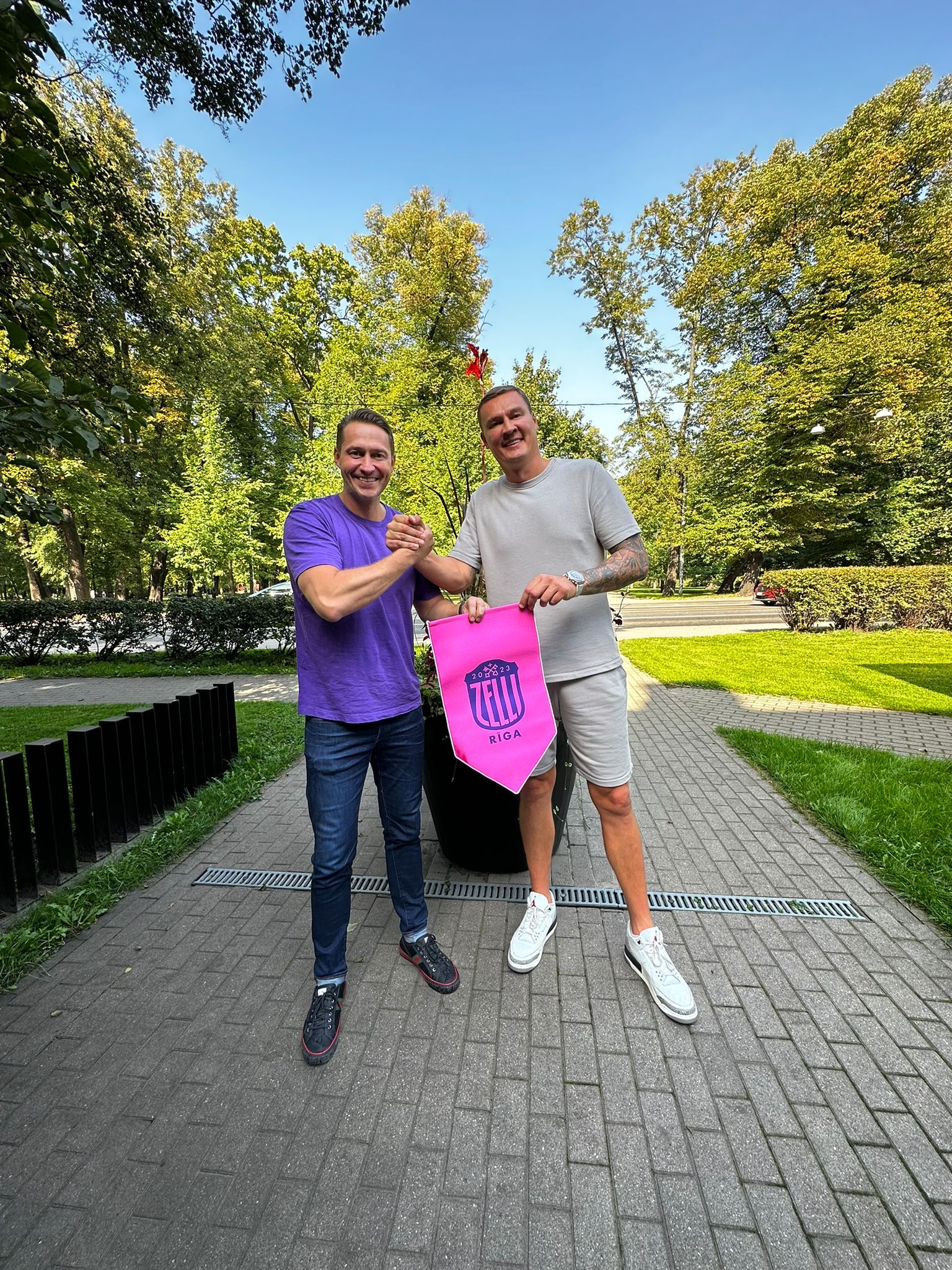 Edgars Buļs un Andris Biedriņš