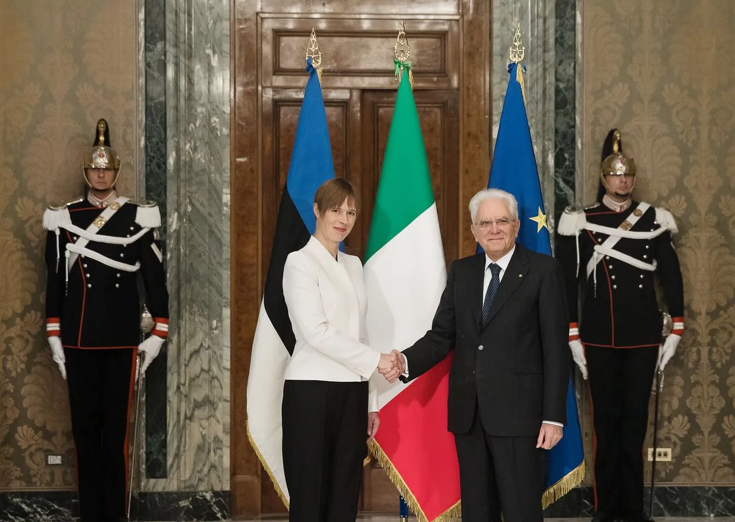 President Kersti Kaljulaid ja Itaalia president Sergio Mattarella