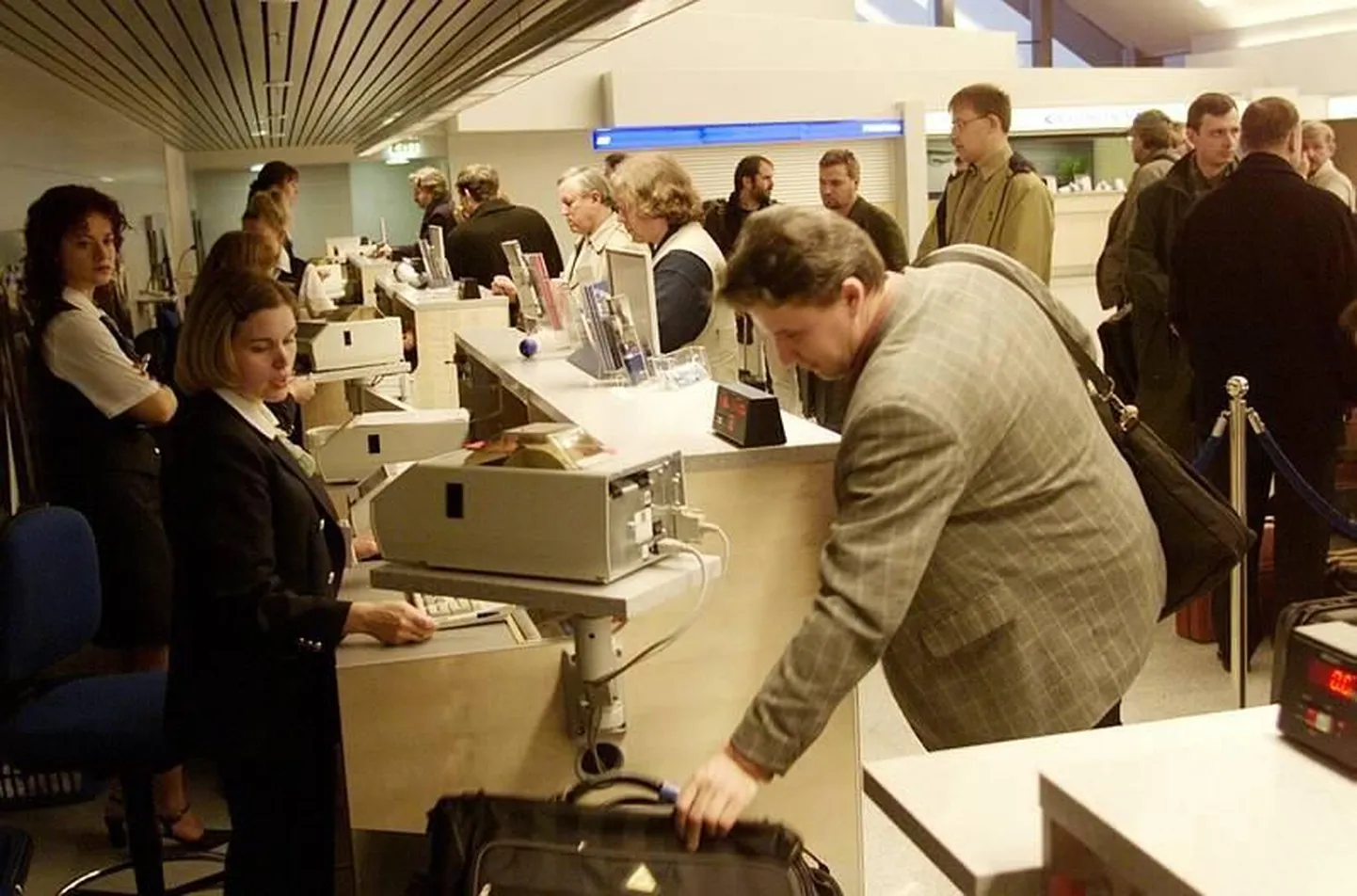 Check-in Tallinna lennujaamas.