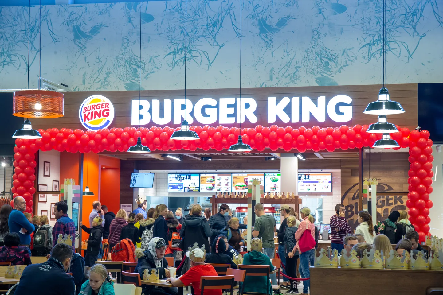 Tartu Burger Kingi restoran. Pilt on illustreeriv.