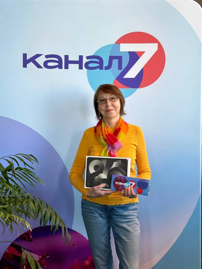 Победительница розыгрыша "Канала 7" Галина.