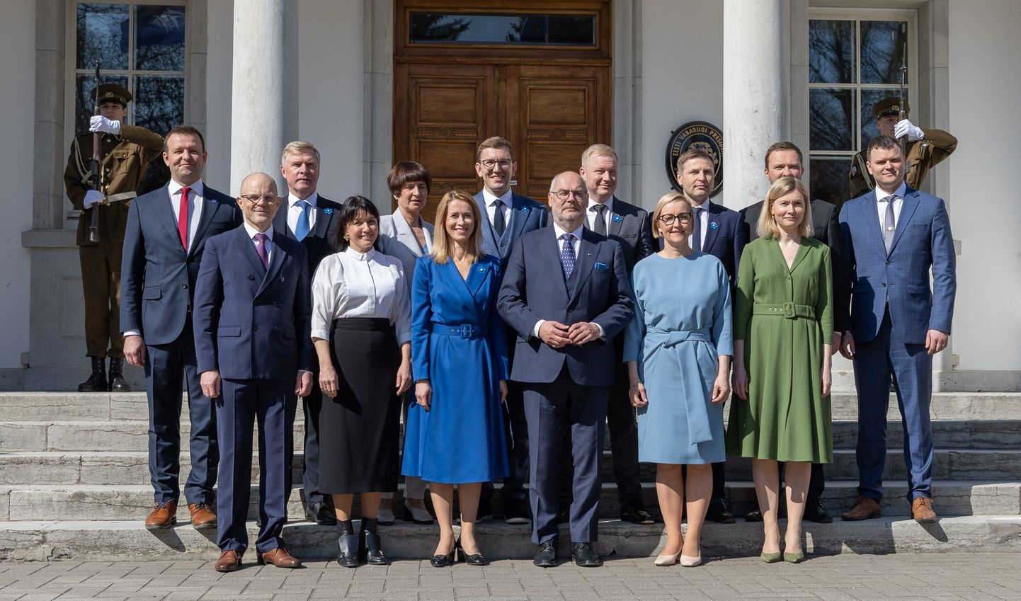 Estonian President Alar Karis officially nominated the coalition government led by Kaja Kallas.