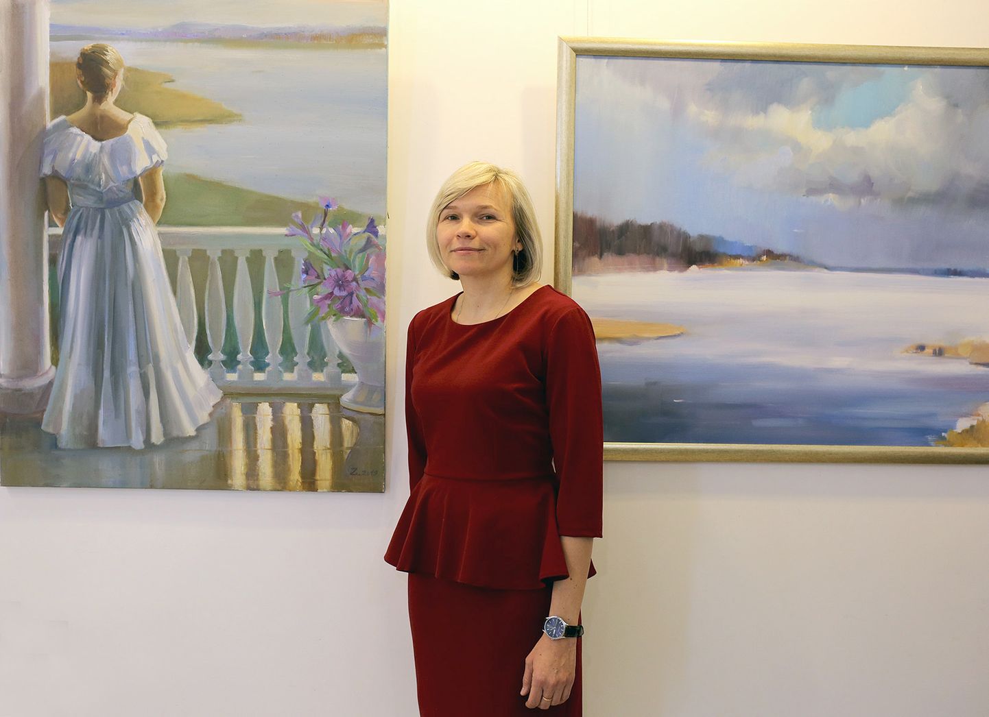 Põlevkivimuuseumi valges saalis toimunud juubelinäituse järel sai Olga Žarkova mitu kutset oma loomingut ka teistes galeriides tutvustada.