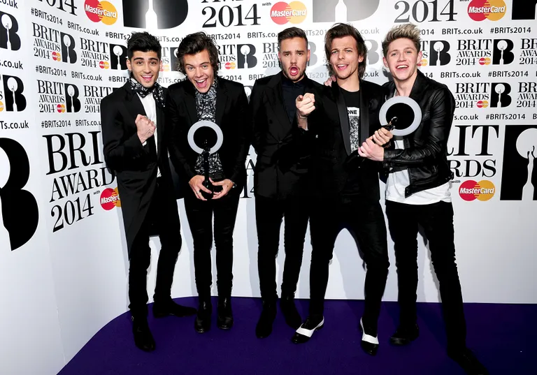 One Direction 2014. aastal. Vasakult Zayn Malik, Harry Styles, Liam Payne, Louis Tomlinson ja Nial Horan.