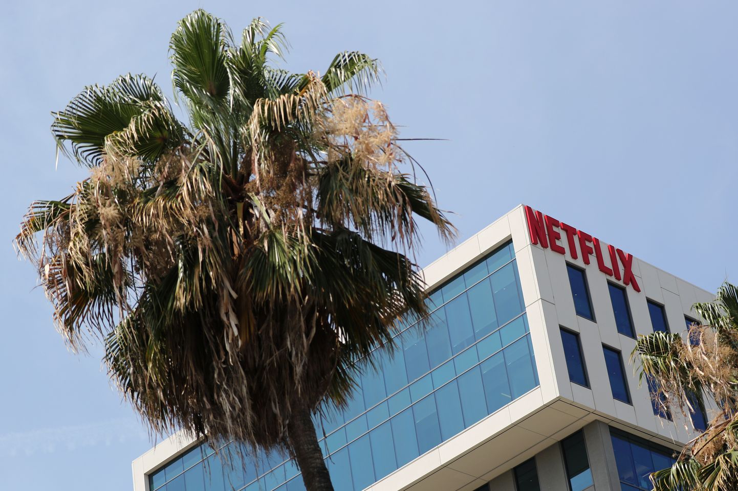 Netflixi logo nende kontorihoone küljel Hollywoodis.