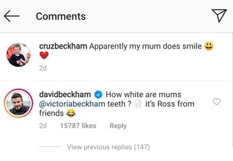 David Beckham avaldab imestust oma naise pimedas helendavate hammaste üle