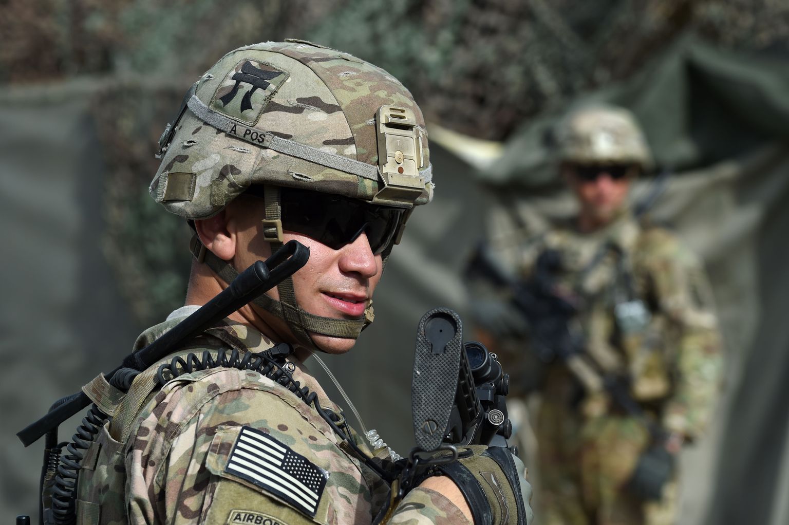 USA sõdur Afganistani armee sõjaväebaasis Nangarhari provintsis.