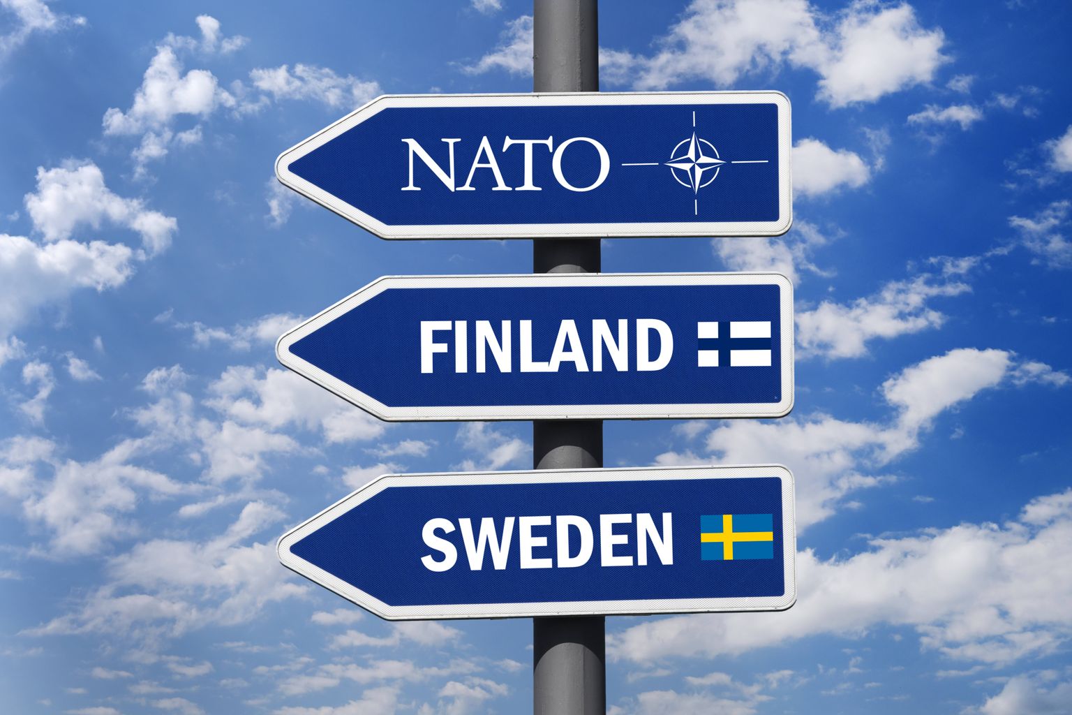 Teeviidad illustreerimaks Soome ja Rootsi teed NATO suunas.