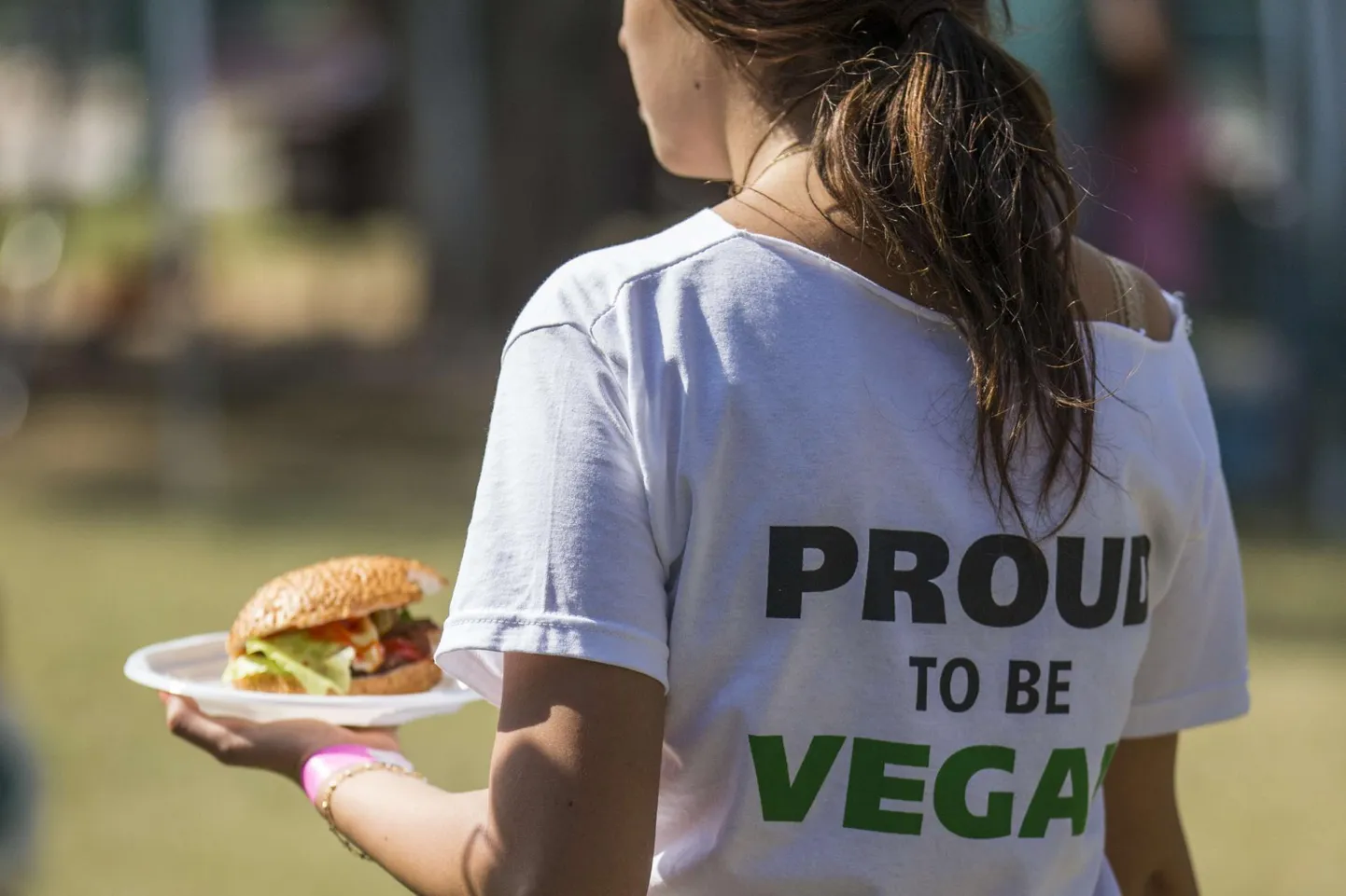 Veganluse festivalil osaleja Iisraelis.