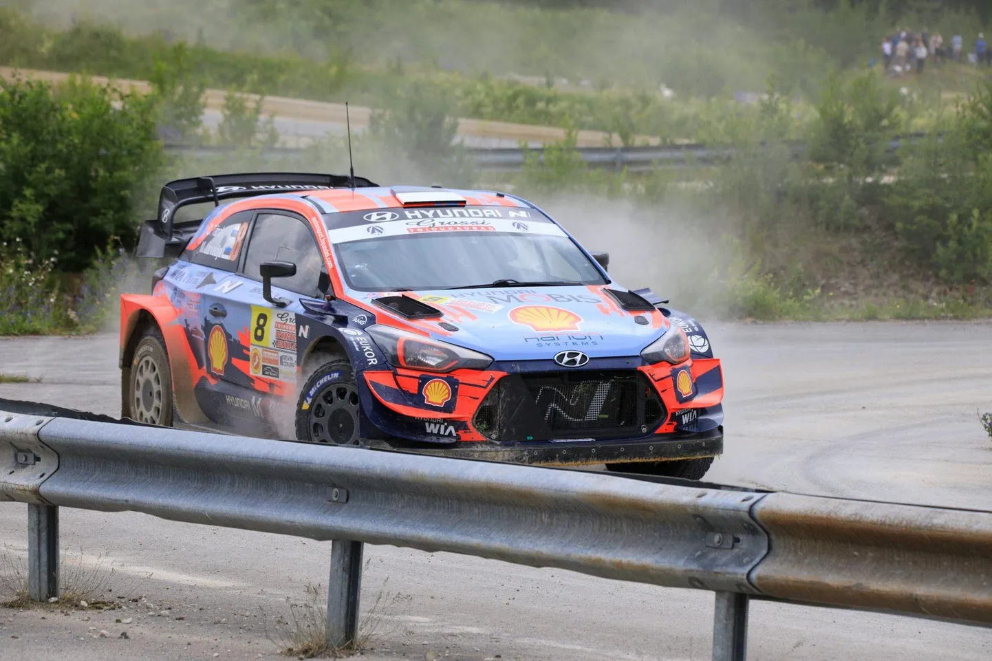 Ott Tänak ja Martin Järveoja Hyundai WRC-autoga.