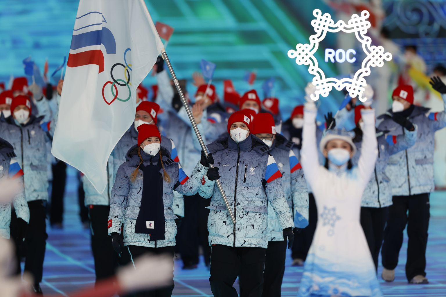 Krievijas Olimpiskās komitejas delegācija 2022. gada Pekinas ziemas olimpisko spēļu atklāšanas ceremonijā
