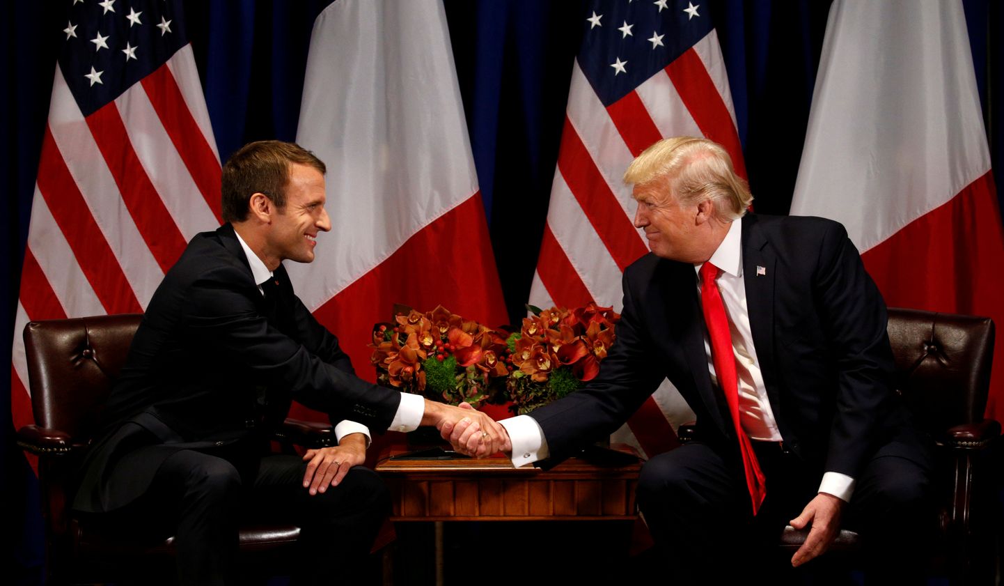 Emmanuel Macron ja Donald Trump septembris New Yorgis.