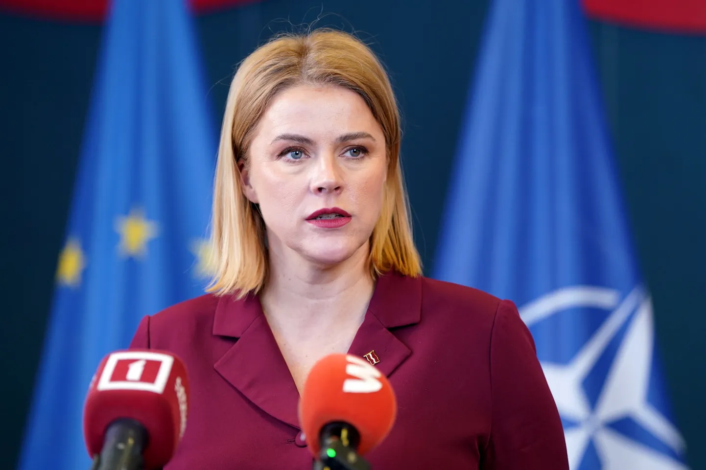 Ministru prezidente Evika Siliņa.