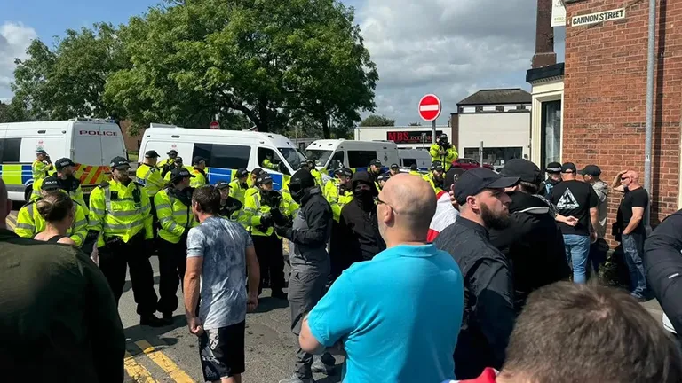 Протест в Сток-он-Тренте