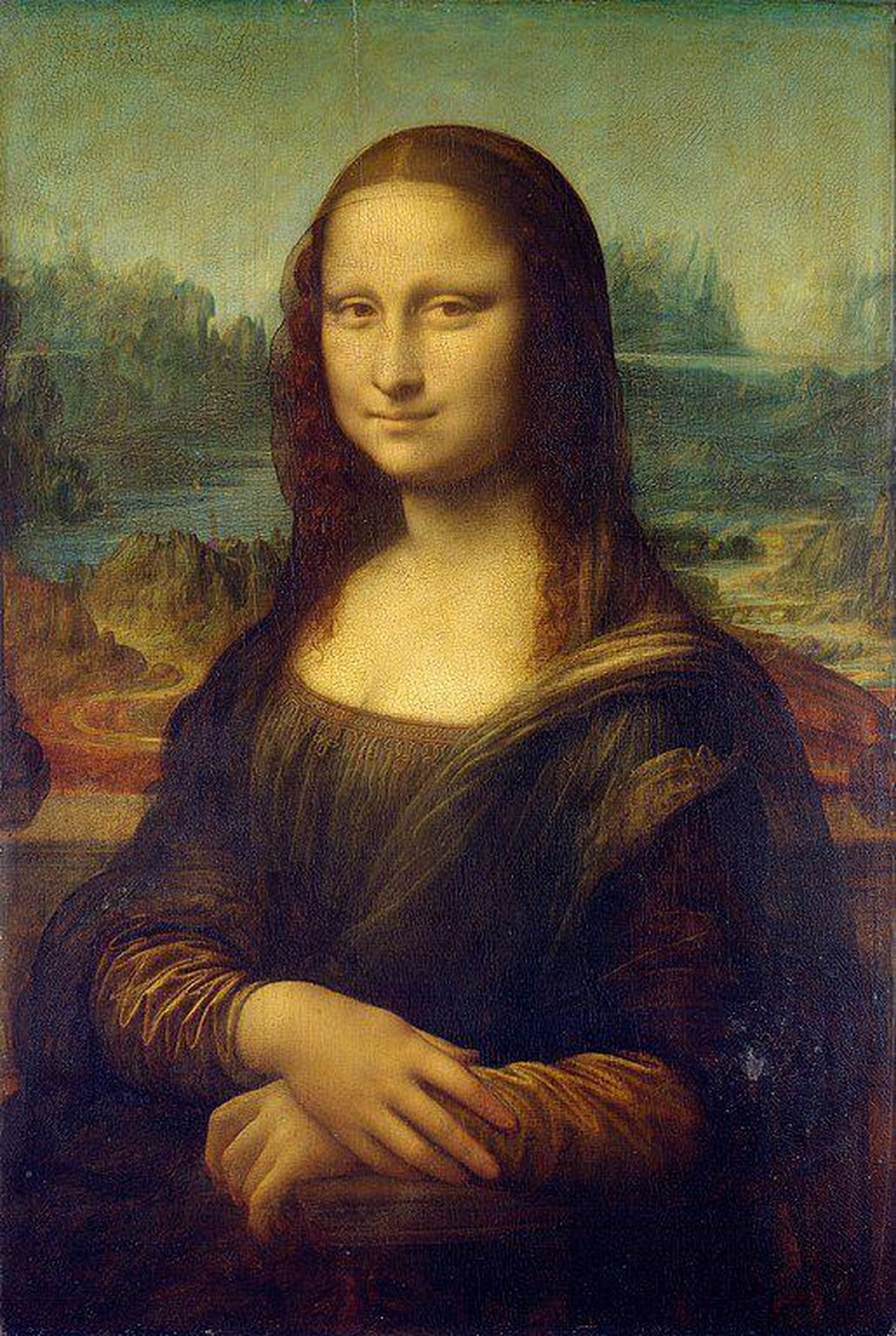Leonardo da Vinci maal «Mona Lisa».