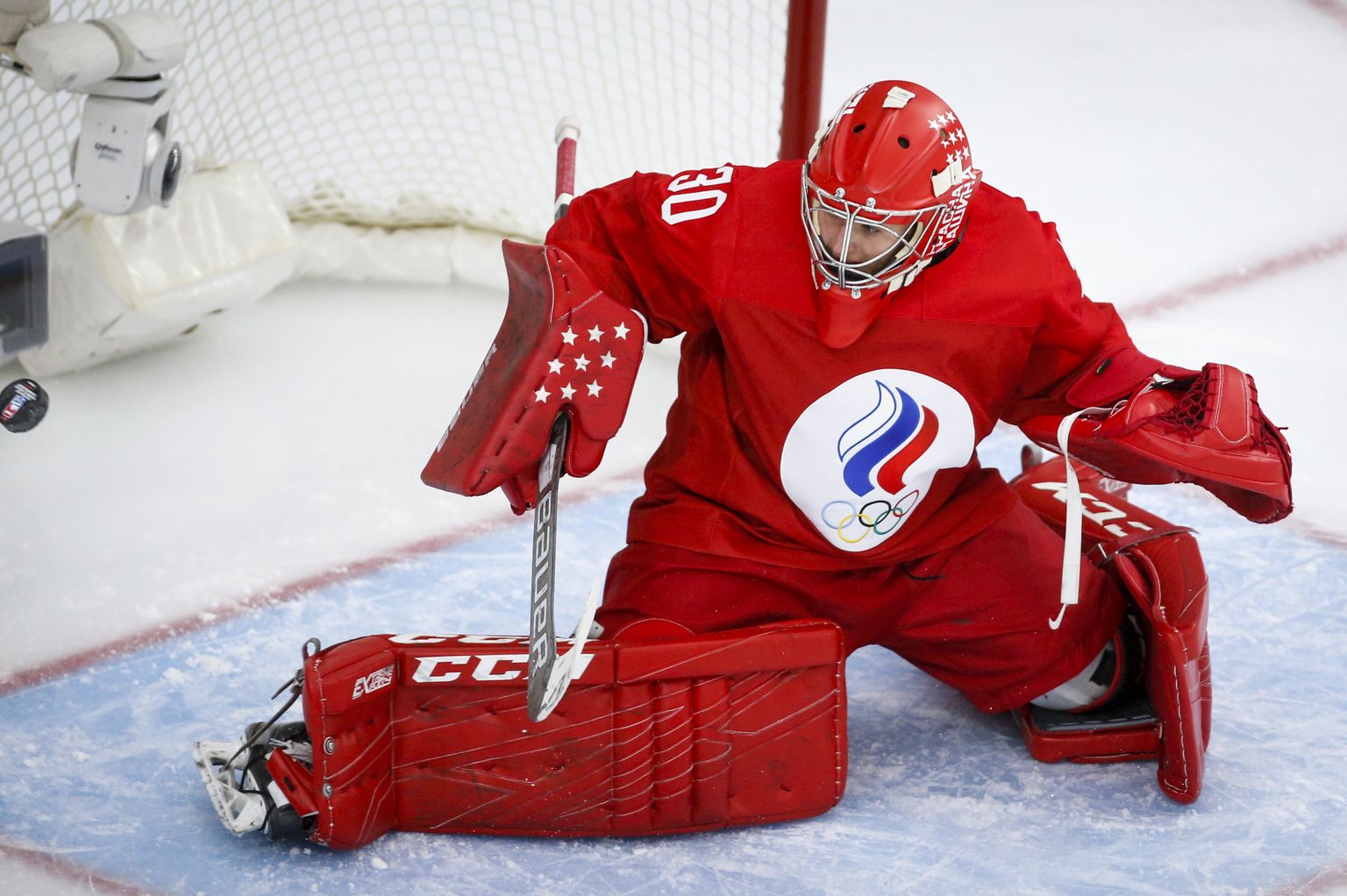 Krievijas hokeja vārtsargs (ilustratīvs attēls)