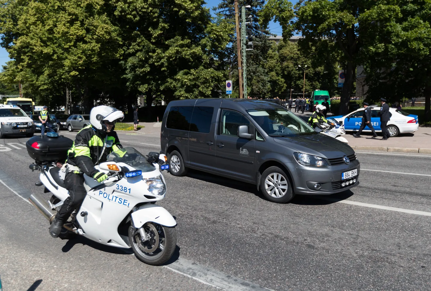 Motopolitseinik tööülesandeid täitmas. Foto on illustratiivne.