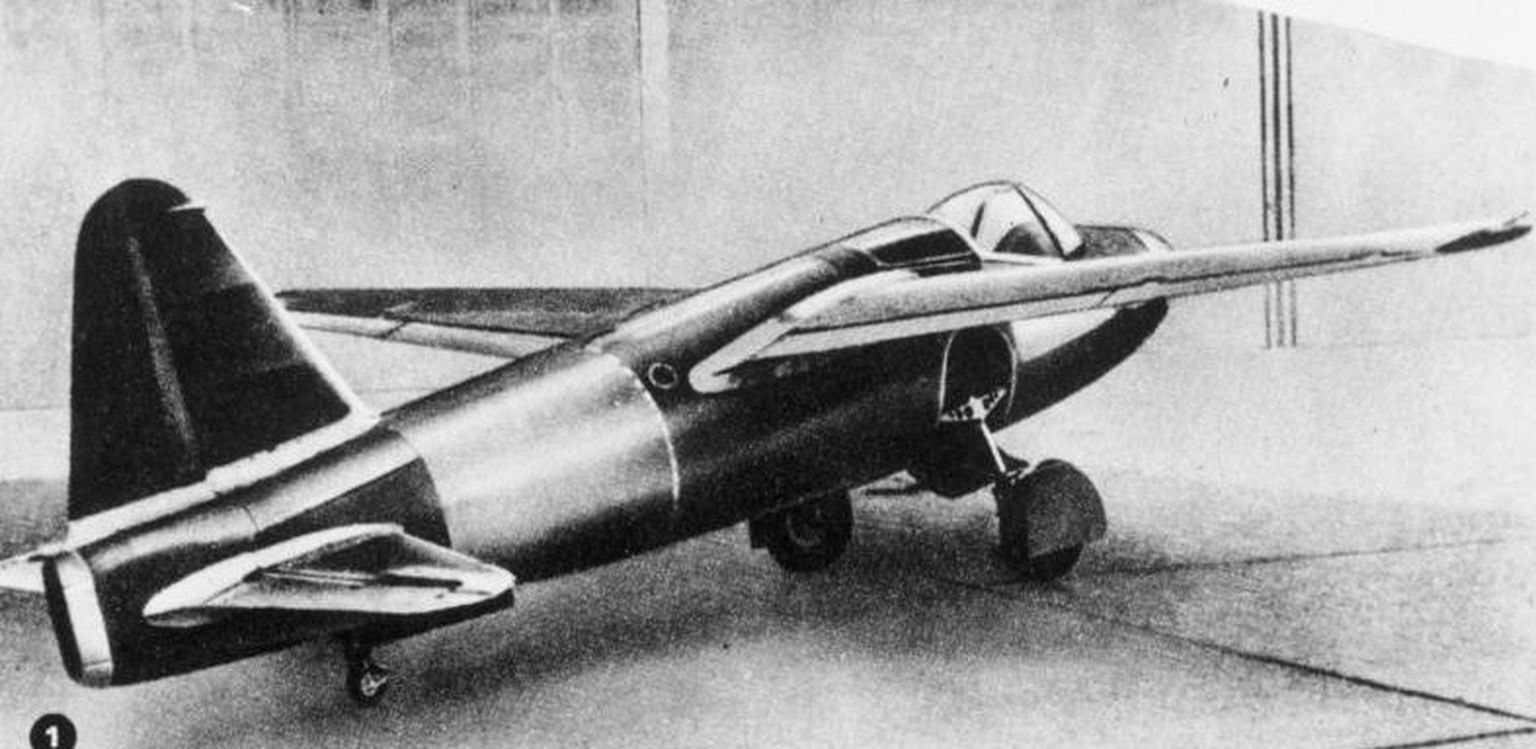 Heinkel He 178 lennuki joonis
