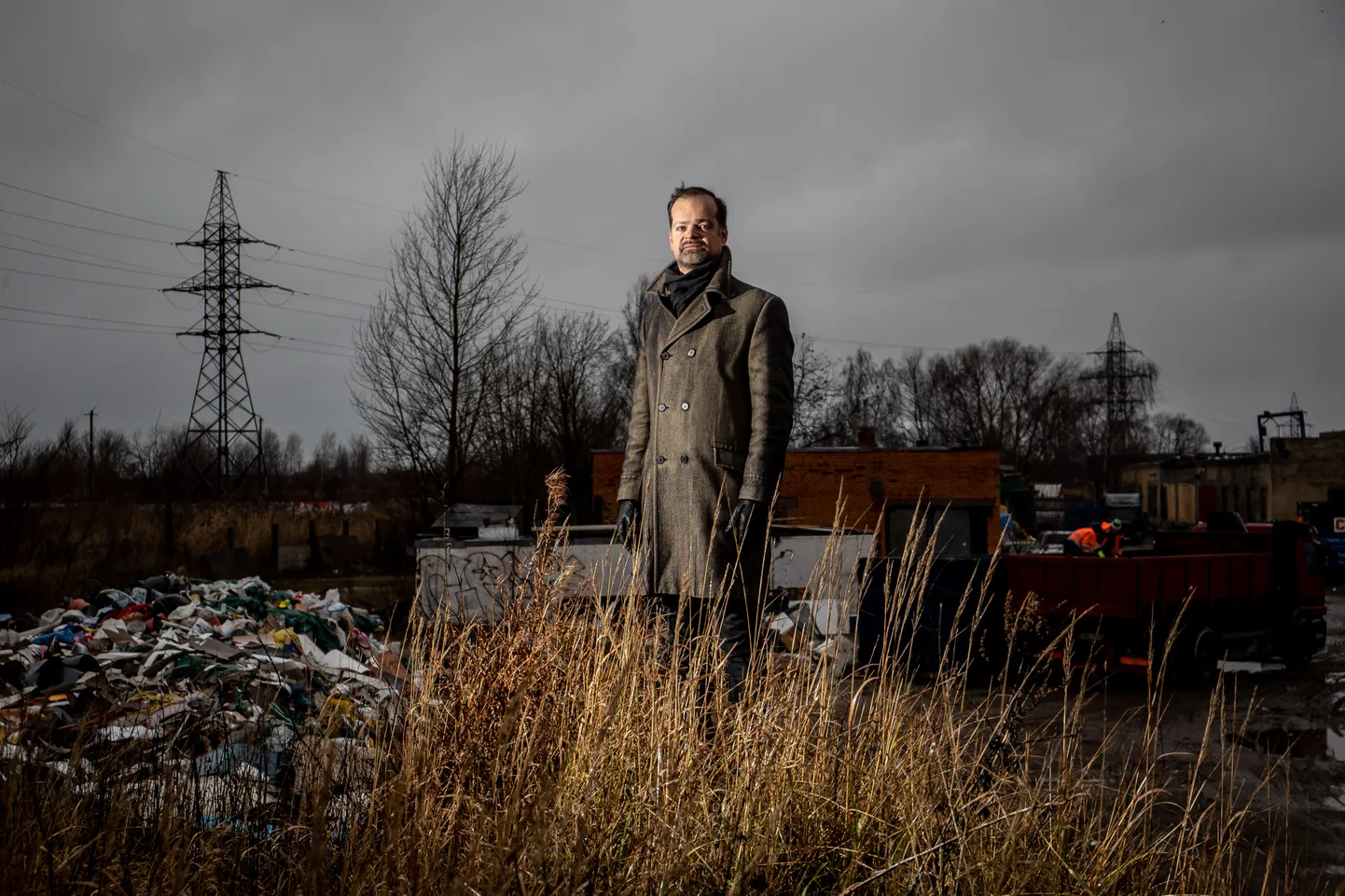 Гендиректор Tallinn Film Wonderland Грен Ноорметс на месте, где через несколько лет должна появиться новая киностудия.