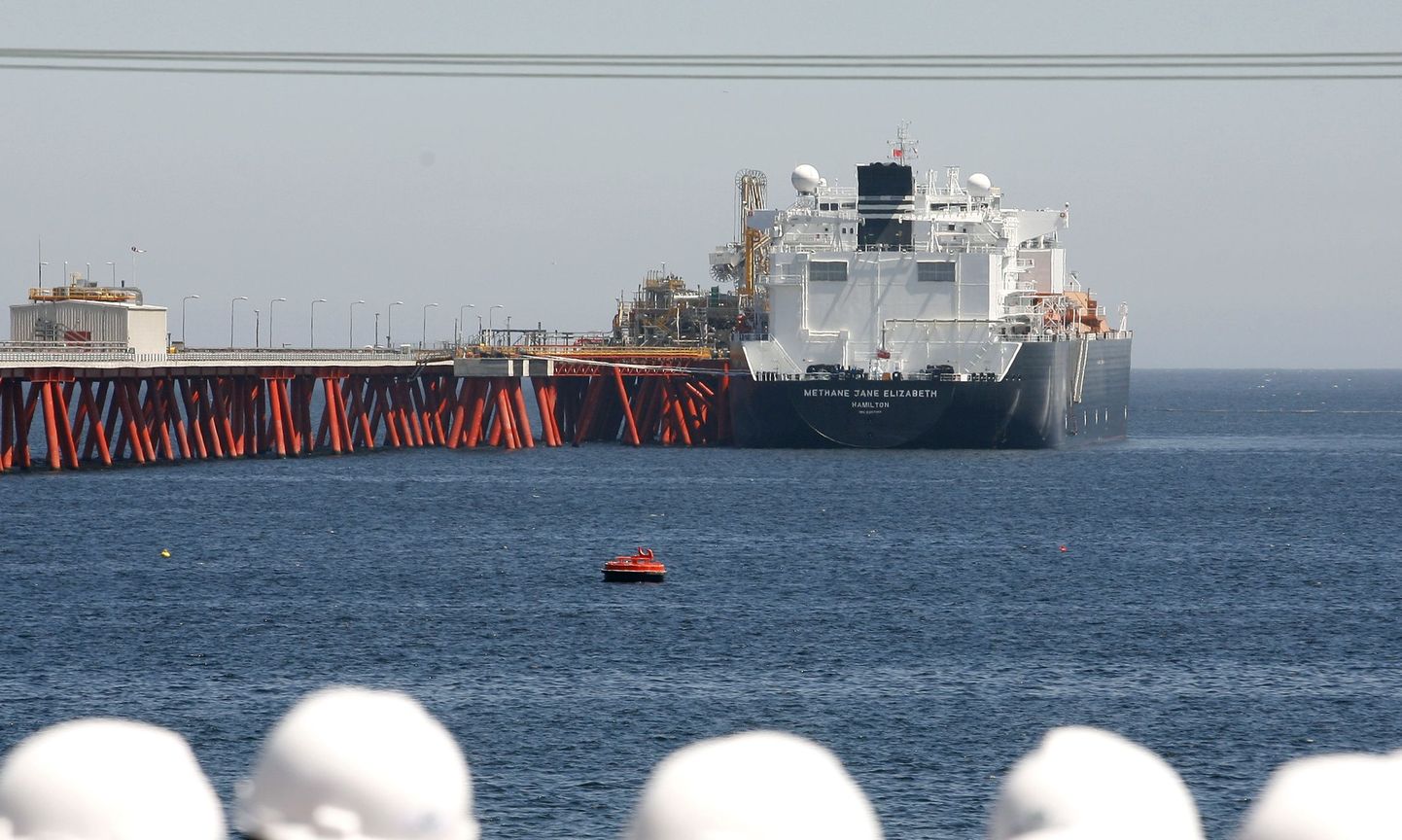 LNG tanker Quintero terminalis Tšiilis.
