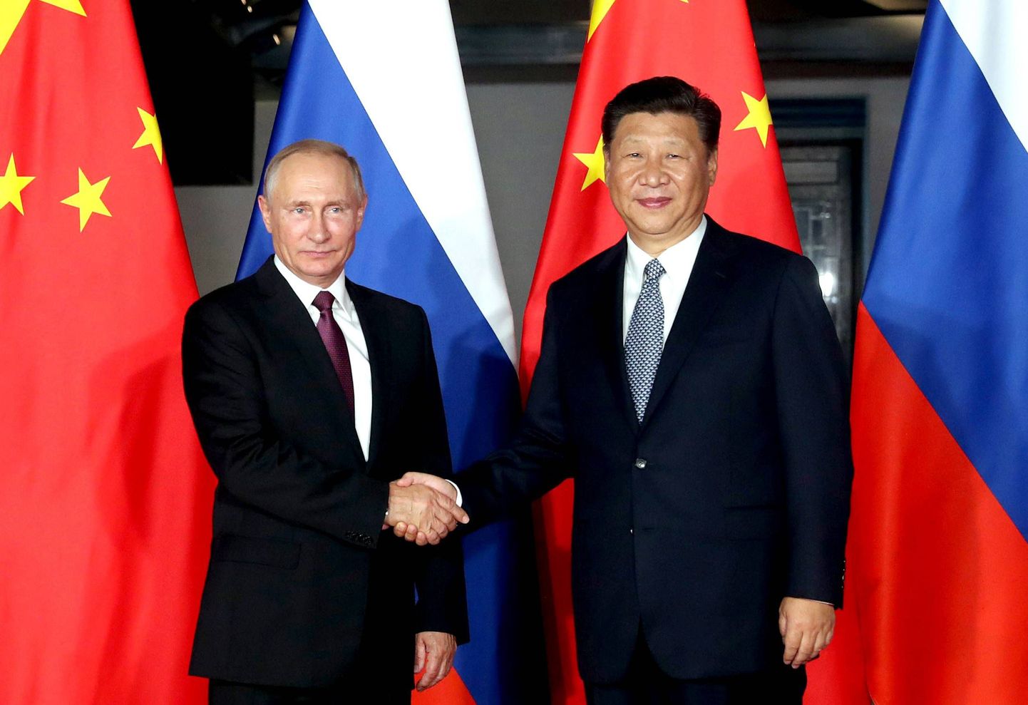 Vladimir Putini ja Xi Jinpingi kohtumine 2017. aasta septembris Lõuna-Hiinas Xiamenis BRICSi tippkohtumisel.