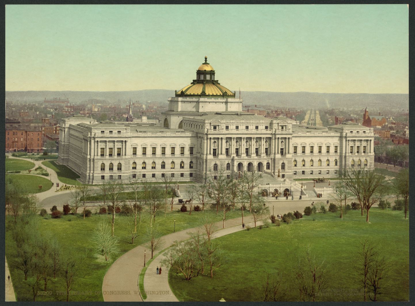 Ameerika Ühendriikide Kongressi raamatukogu. Pilt aastast 1902.
