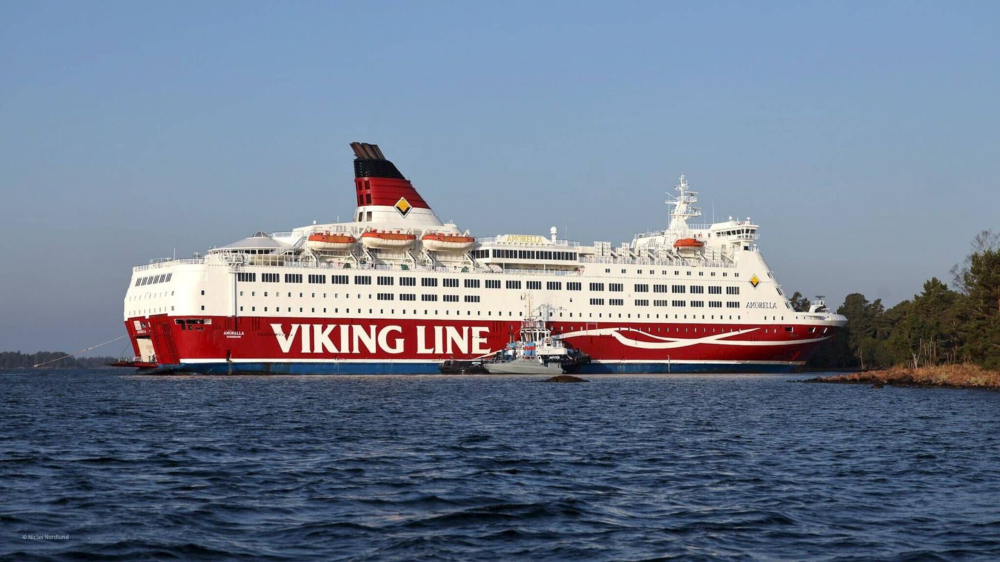 Viking Line'i kruiisilaev m/s Amorella sattus viimati madalikule Järsö saare juures.