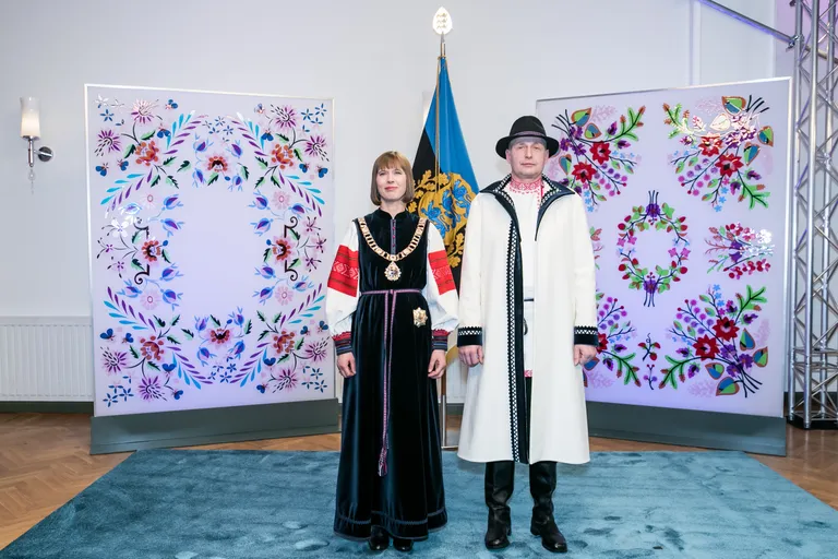 Kersti Kaljulaid ja Georgi-Rene Maksimovski 2017. aastal 24. veebruari.