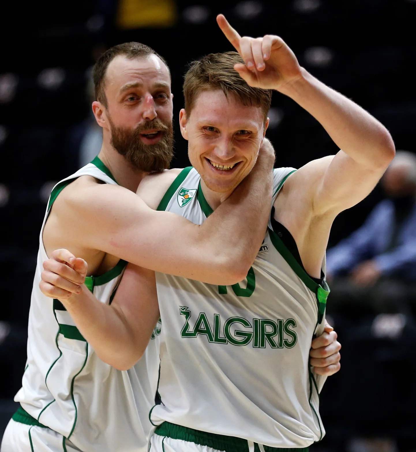 Marius Grigonis (paremal) tõusis eile õhtul Žalgirise kangelaseks.