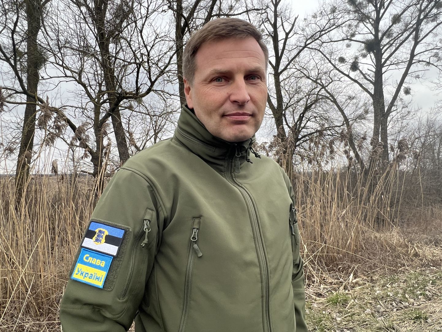 Eesti kaitseminister Hanno Pevkur täna Ukrainas vahepeatuse ajal teel Kiievisse, kus ta homme kohtub Ukraina kaitseministriga ja osaleb julgeolekufoorumil.
