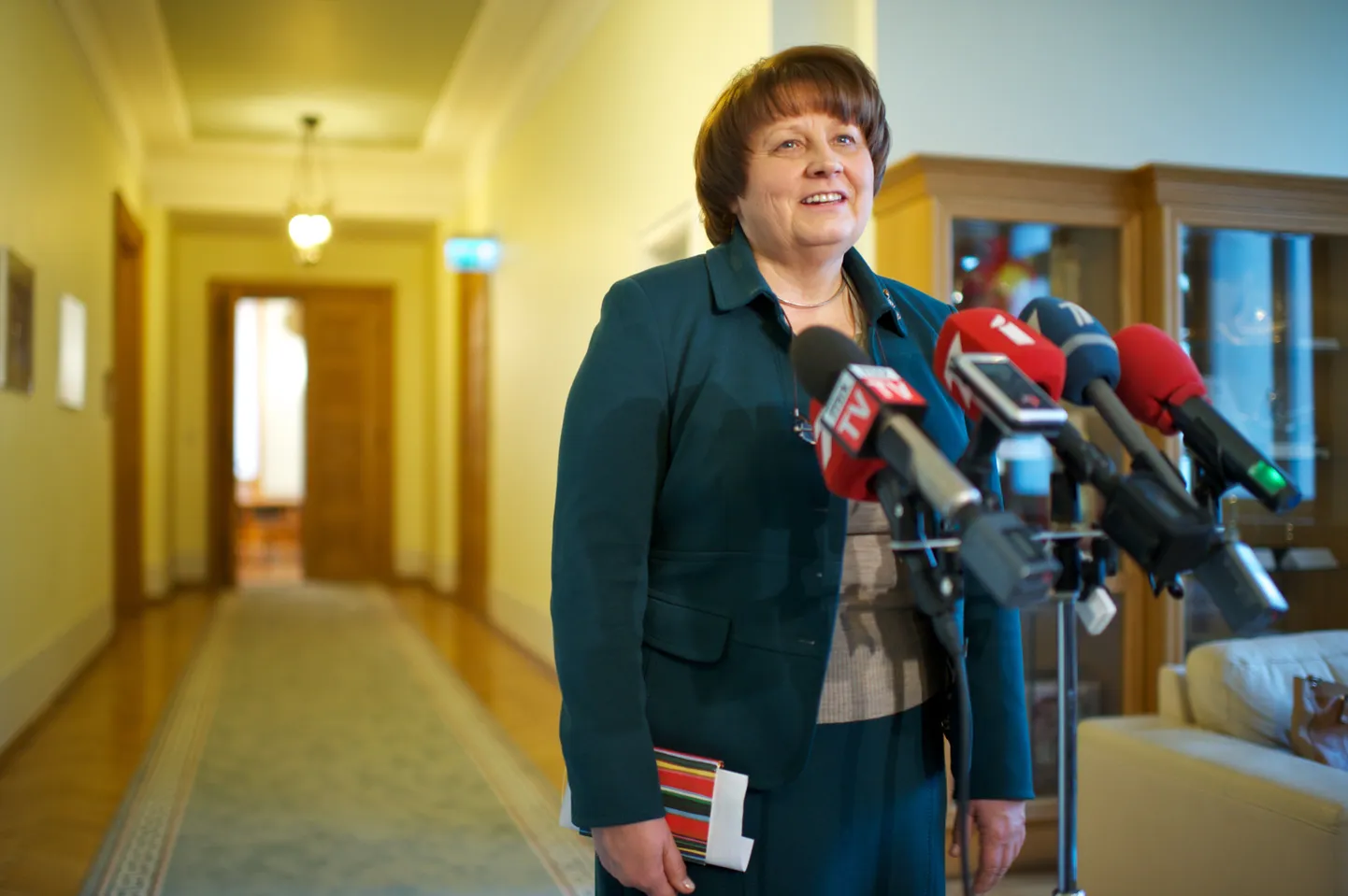 Läti peaministrikandidaat Laimdota Straujuma.