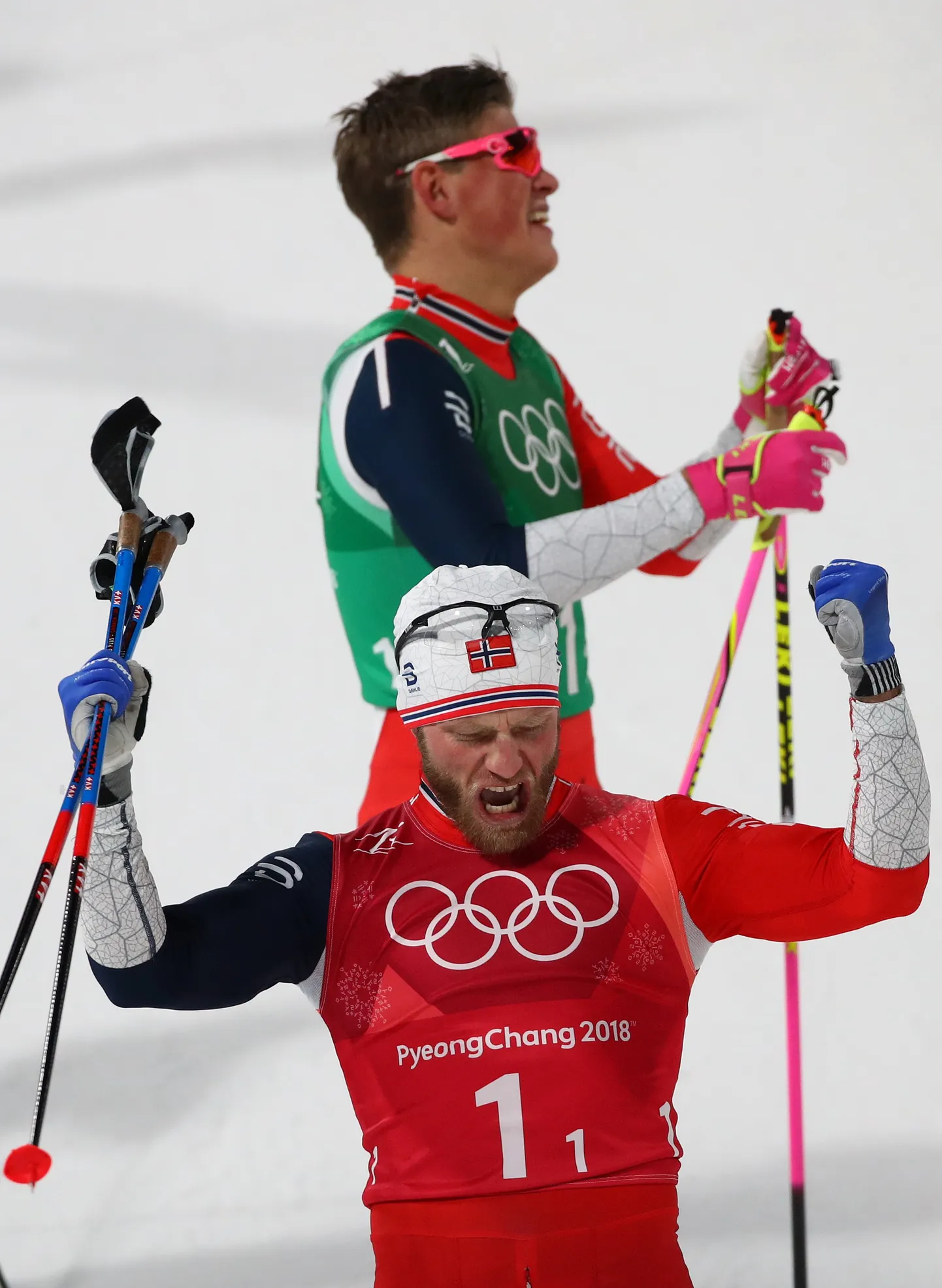 Martin Johnsrud Sundby rõõmustab