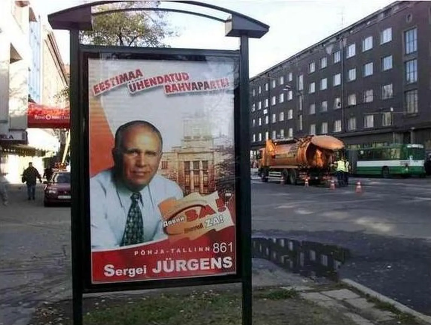 Sergei Jürgensi valimisplakat.