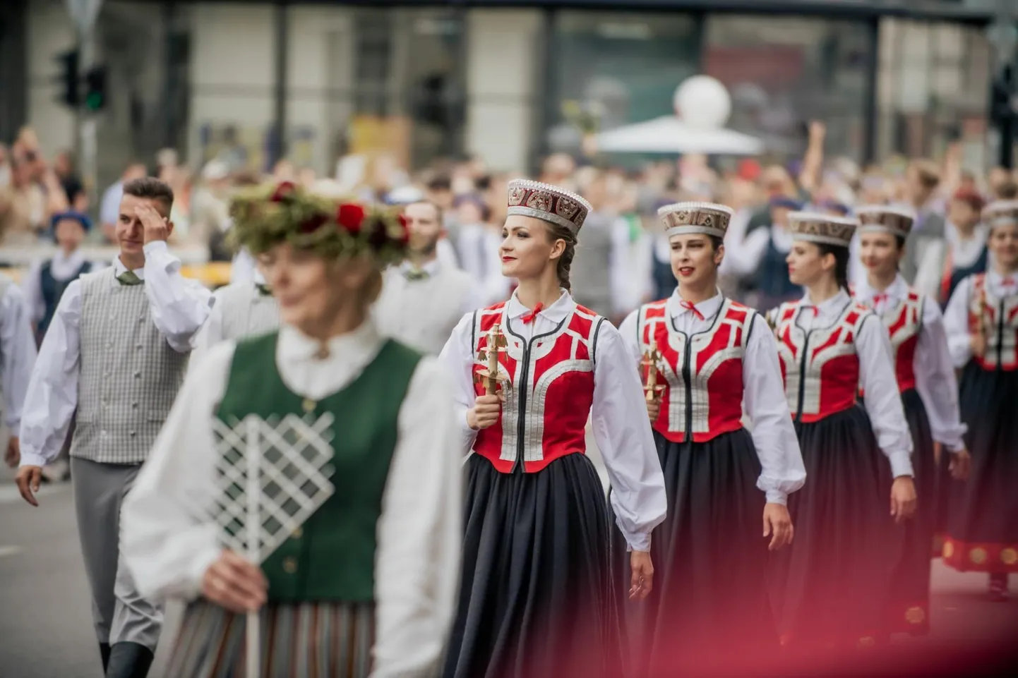 Nagu ka Tallinnas, toimus Riias möödunud pühapäeval suurejooneline rongkäik.