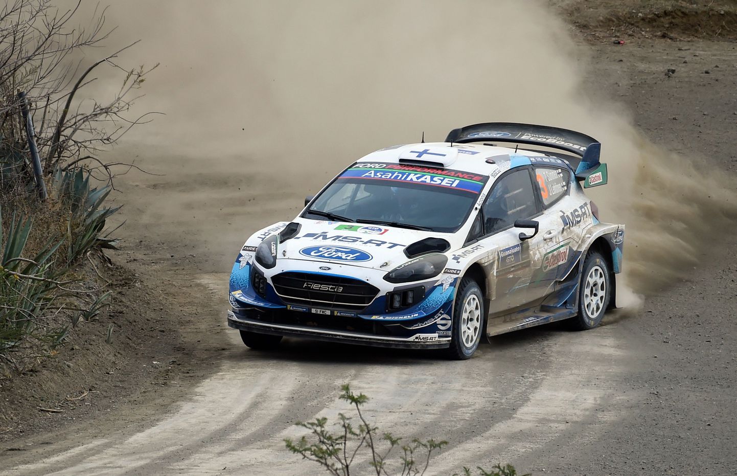 Teemu Sunien M-Spordi Ford Fiesta WRC roolis.