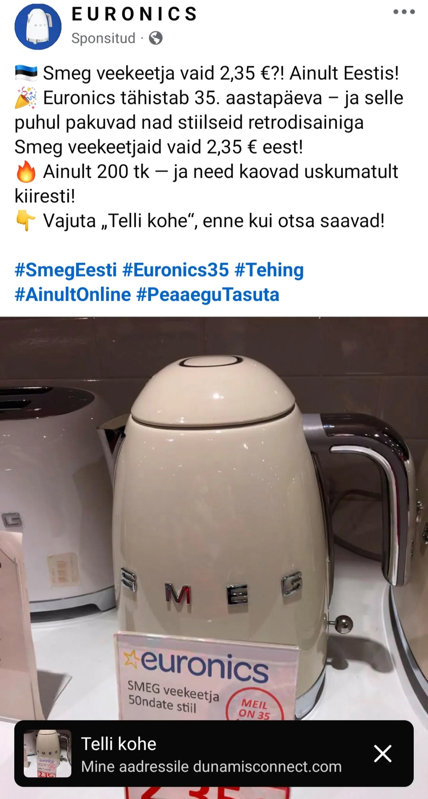 Euronicsi libakonto.