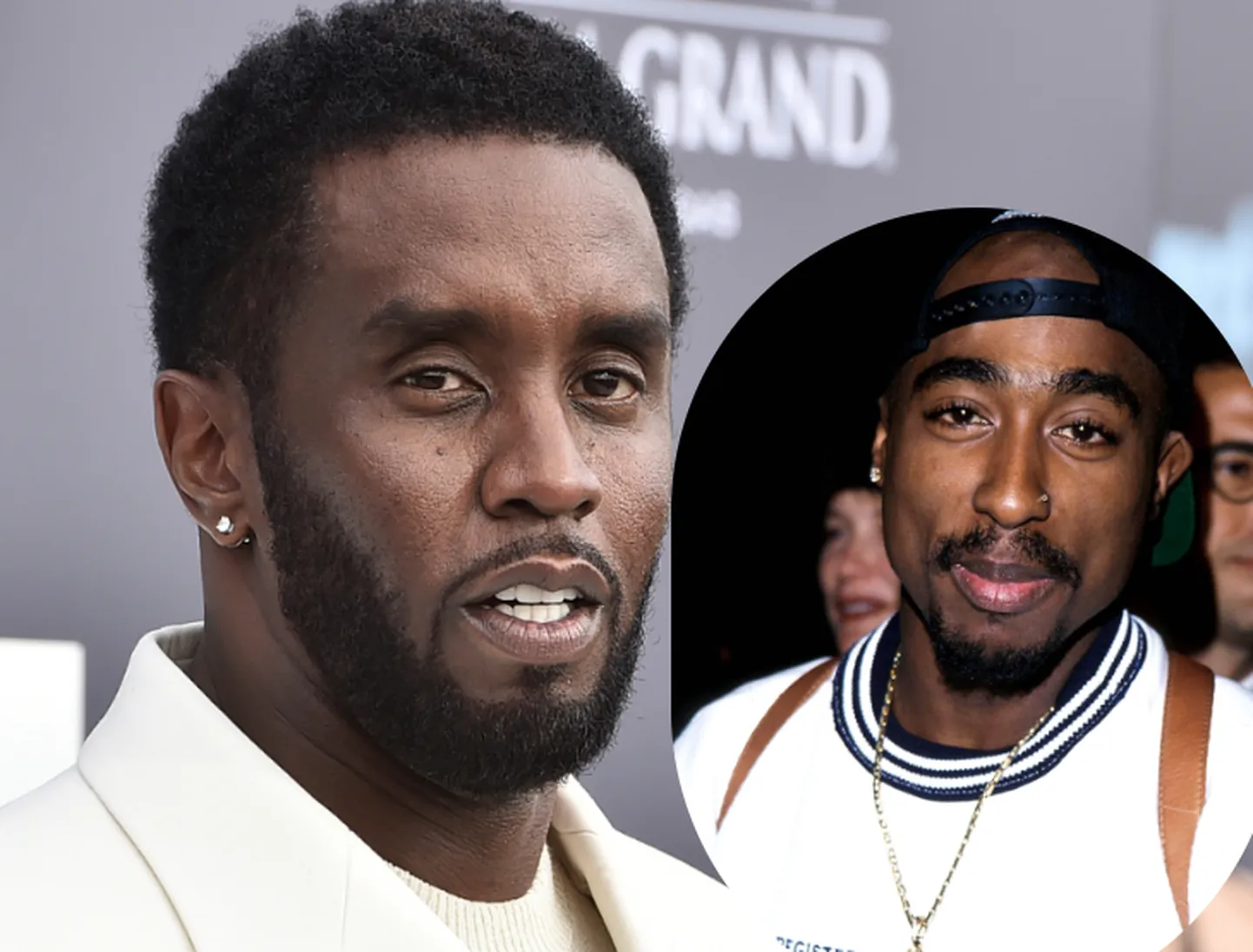 P. Diddy (vasakul) ja Tupac.