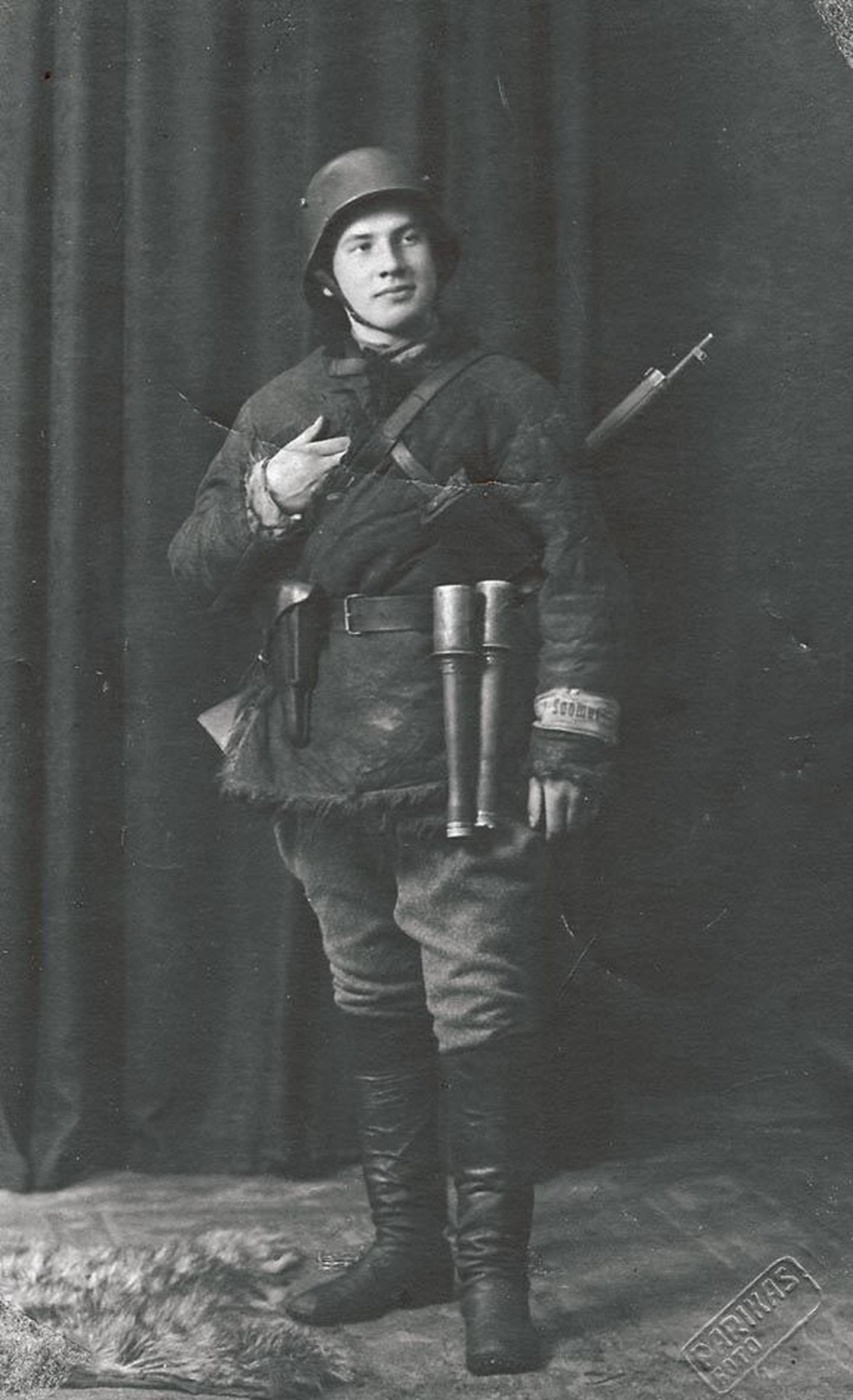 17aastane Alfred Elbrec­ht Vabadussõjas.