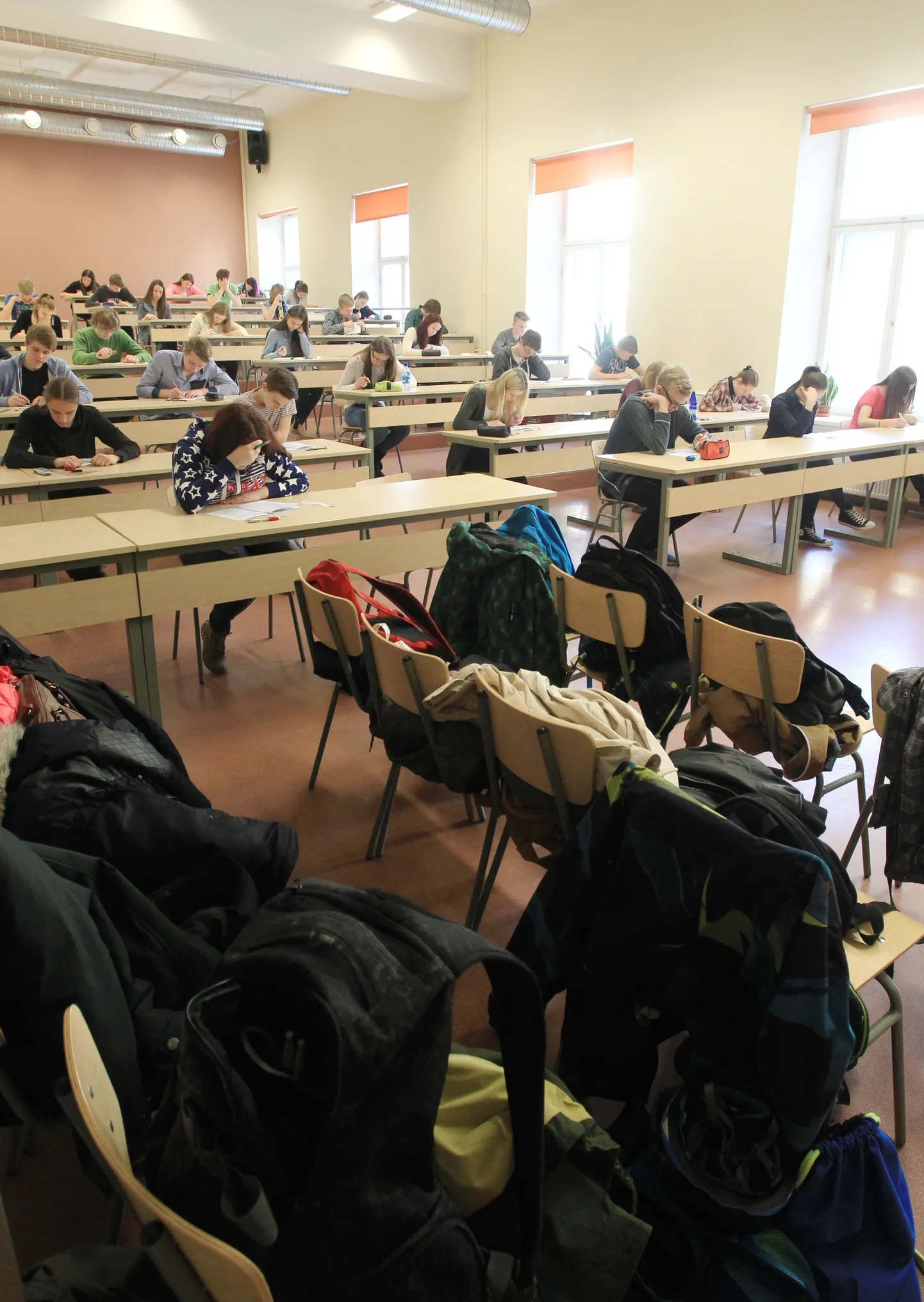 Sisseastumiskatsed Tartu Jaan Poska gümnaasiumis.