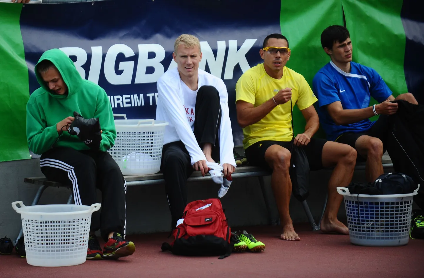 Eelmise hooaja kergejõustiku Kuldliiga finaaletapp Kadriorus. Keskel Marek Niit