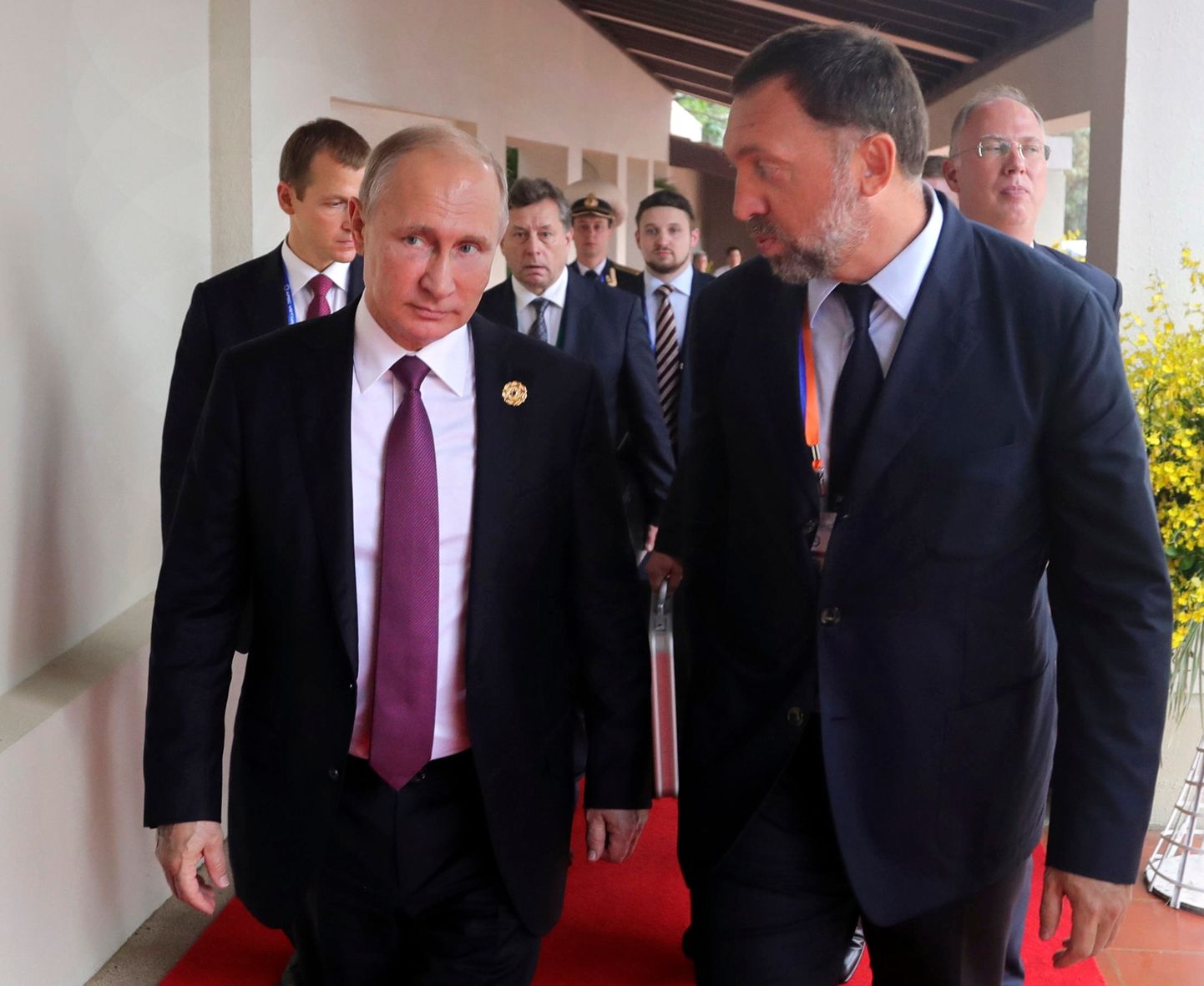 Venemaa president Vladimir Putin ja oligarh Oleg Deripaska.