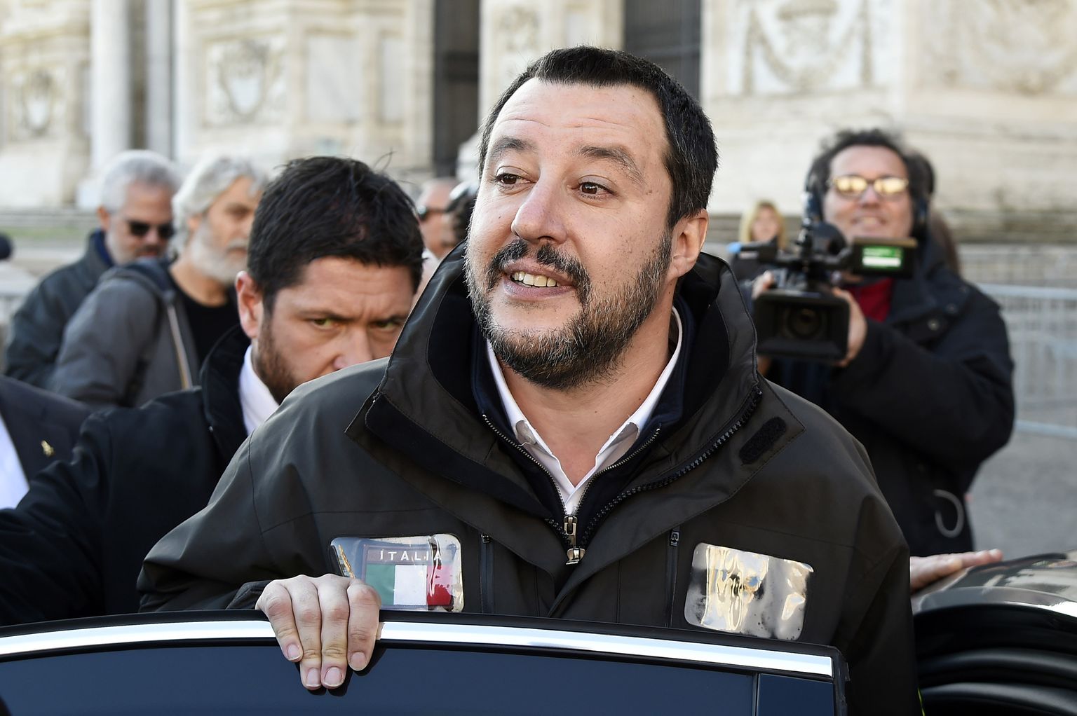 Itaalia siseminister Matteo Salvini täna Roomas.