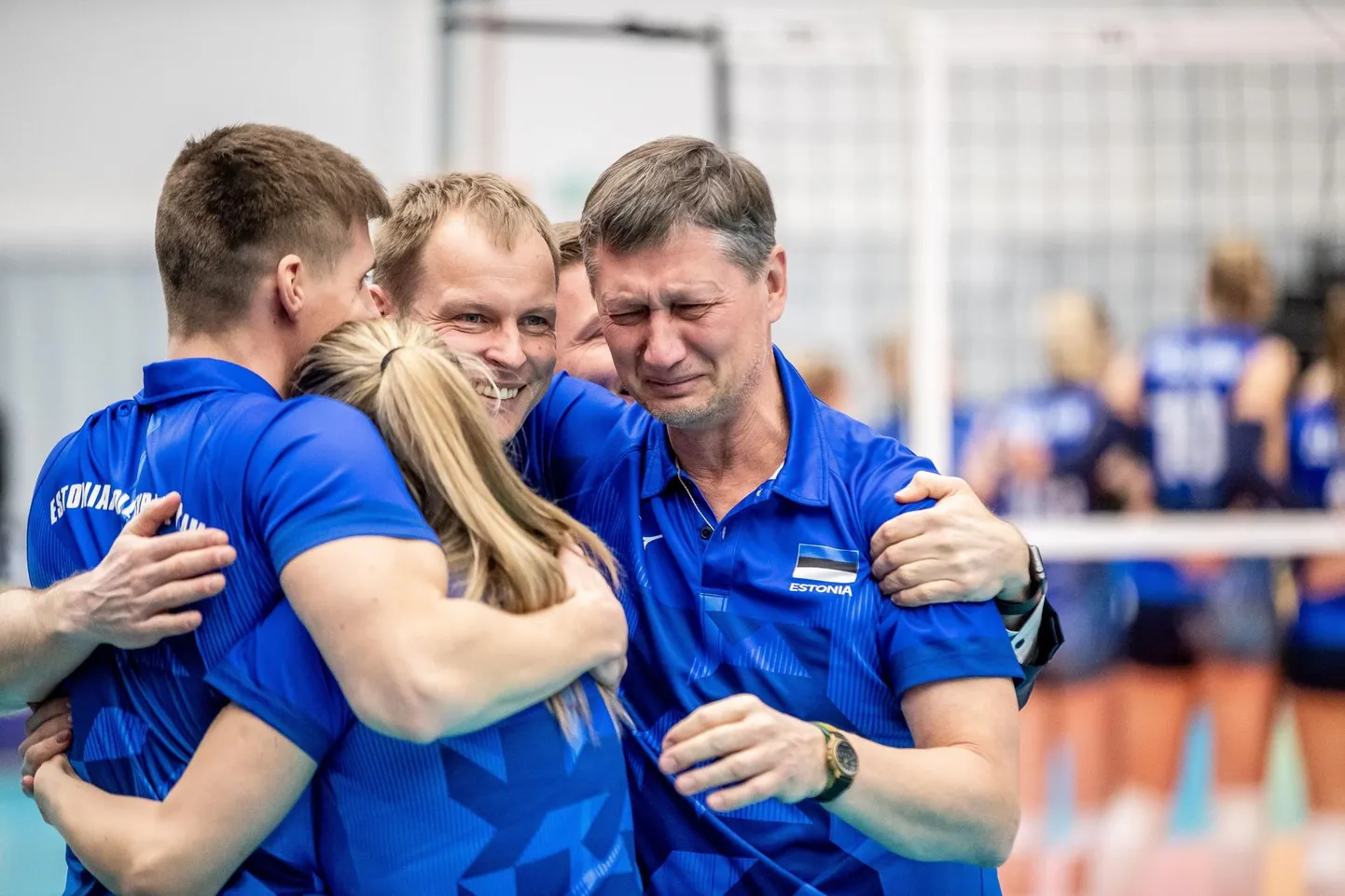 Kogenud peatreener Andrei Ojamets ei häbenenud võidupisaraid valada.