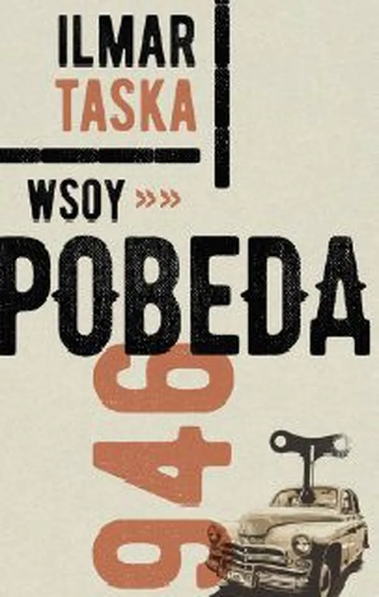 Ilmar Taska debüütromaani «Pobeda 1946» soomekeelse versiooni esikaas.