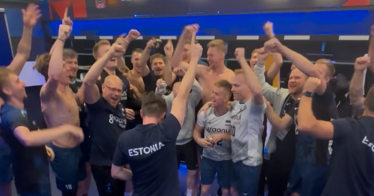VIDEO TAMPEREST ⟩ Eesti meeste võrkpallikoondis lasi võitu tähistades looma välja!