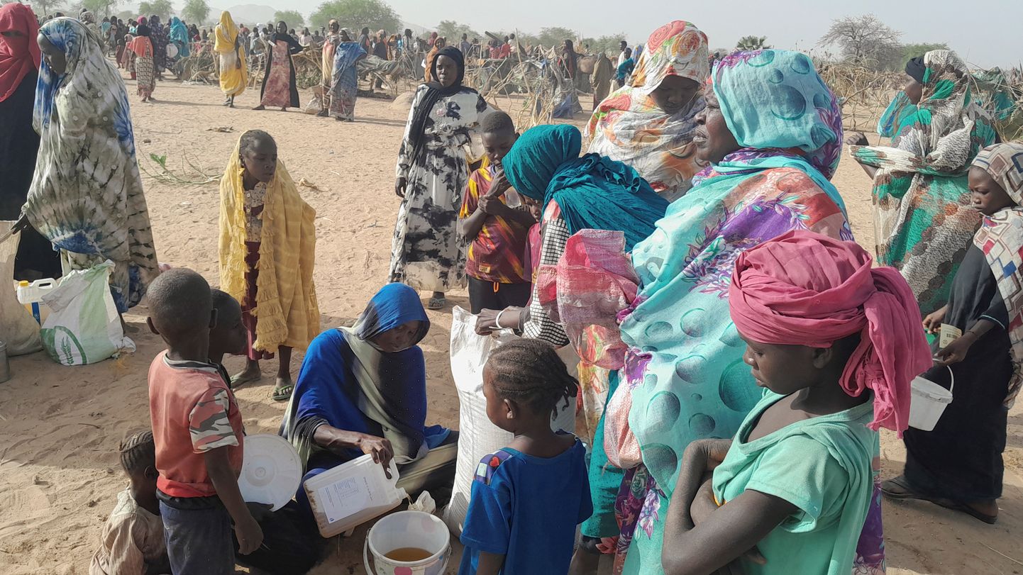 Sudaani konflikti eest pagenud inimesed Tšaadis. Foto on illustratiivne.