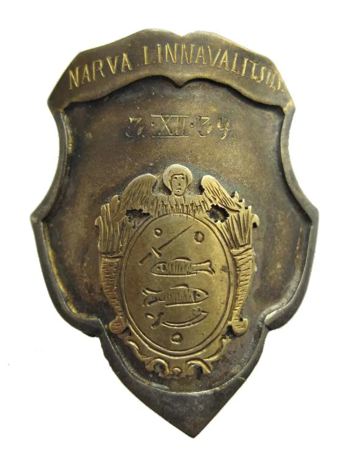 Narva linnavalitsuse lipunael, pärit 1939. aastast.