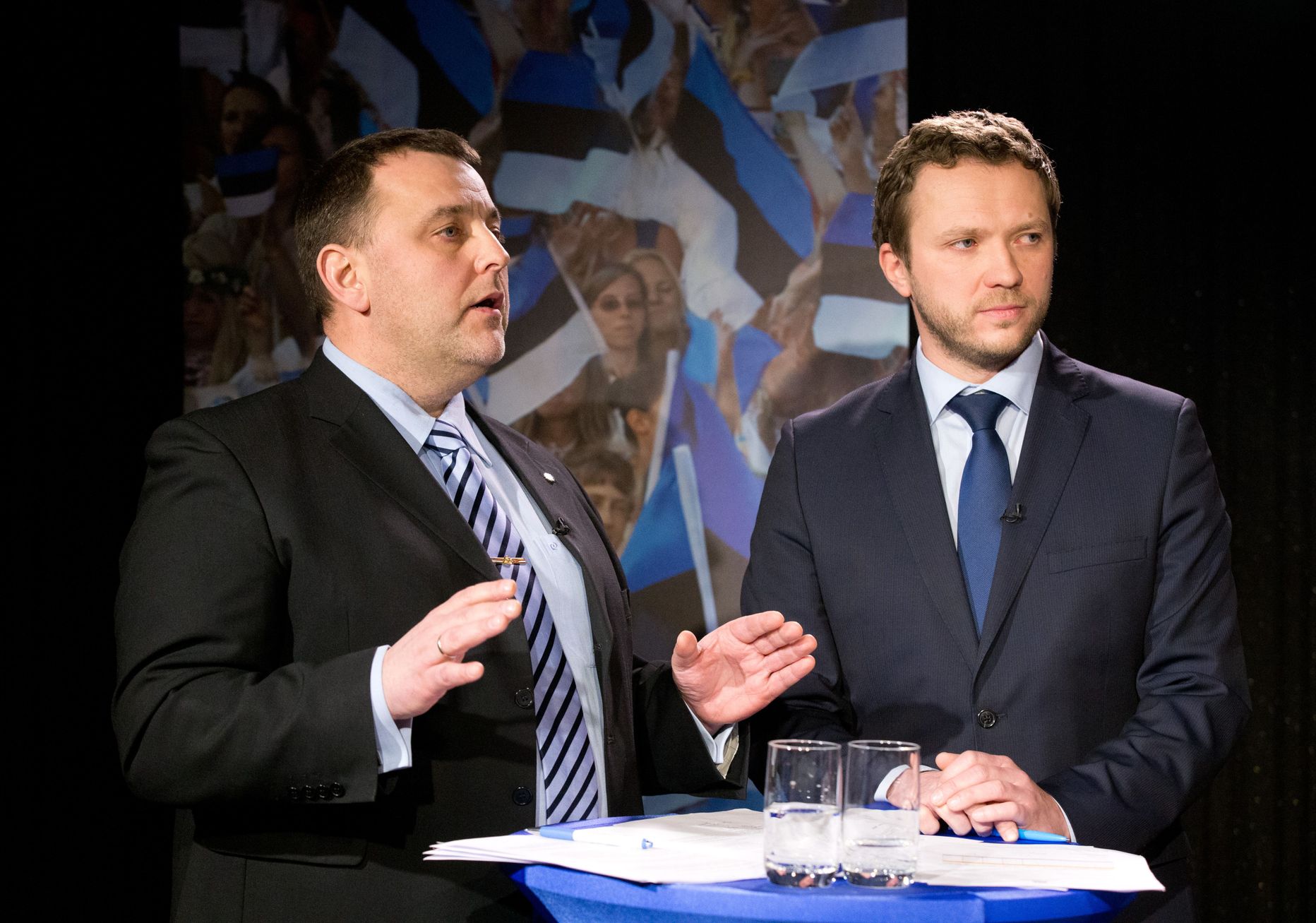 IRLi esindasid riigikogu liikmed Sven Sester (vasakult) ja Margus Tsahkna.