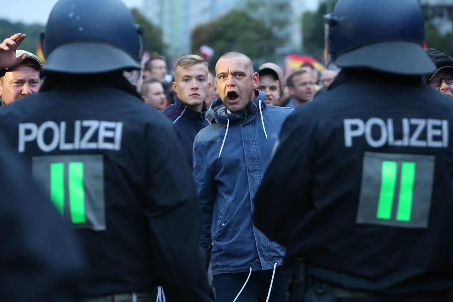 Parempoolsed protestijad täna Chemnitzis.