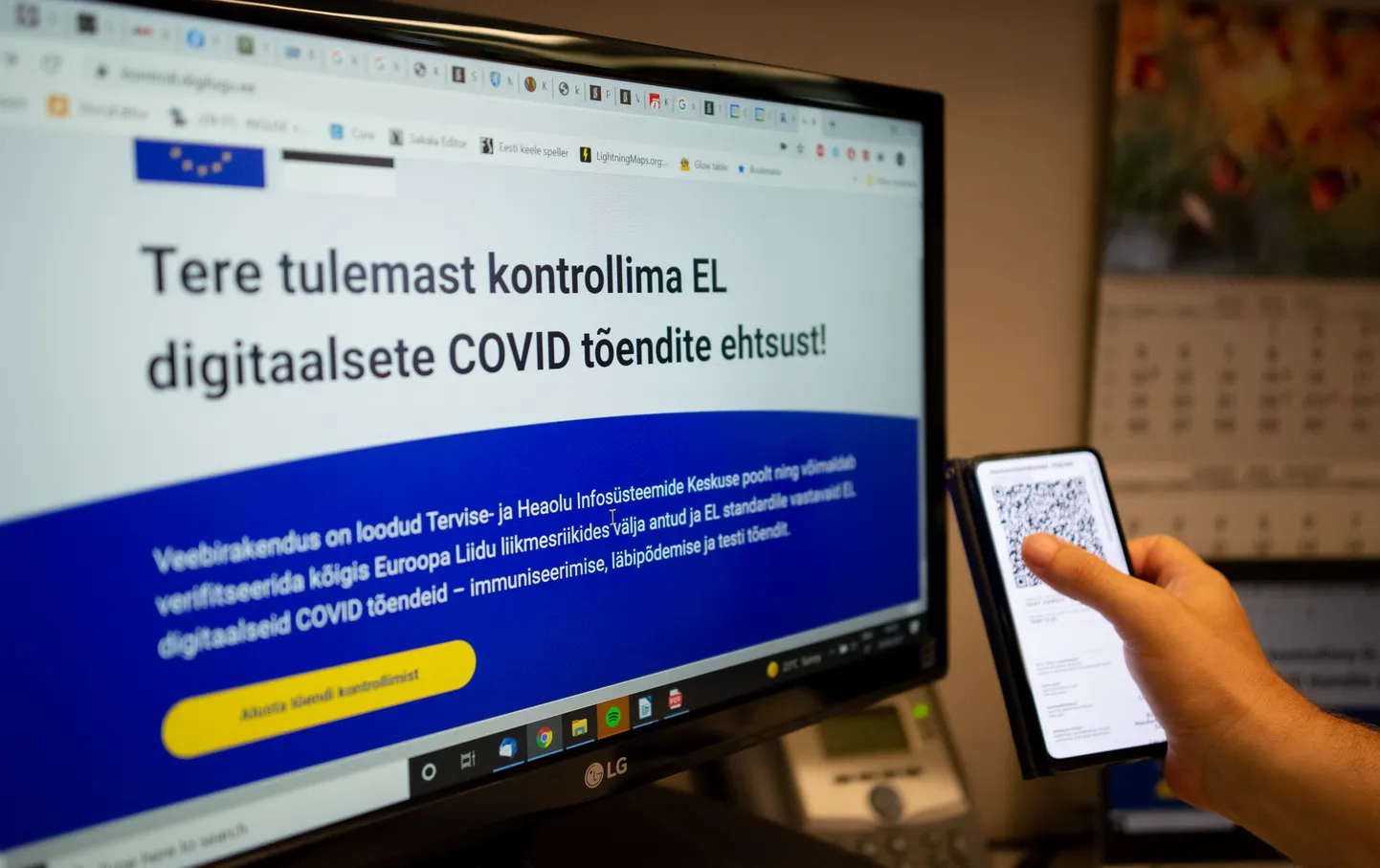 Digitaalne koroonapass ja selle kontrollimine.